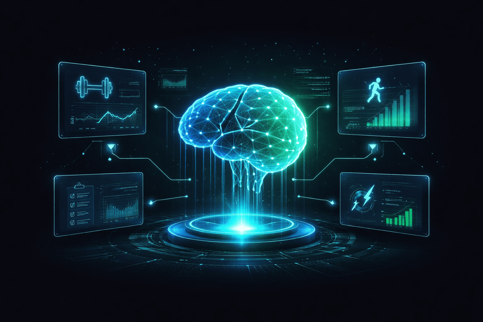 Illustrated neural interface with performance charts